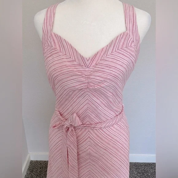 Vintage Linen Halter Dress - Picture 4 of 8
